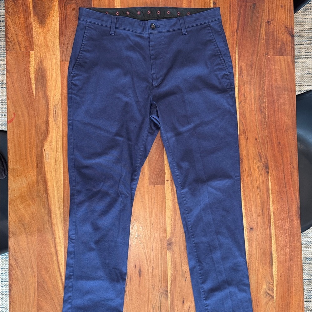 TED BAKER- Men's Navy Chino Pants - Classic Straight Fit 36W x‎ 31